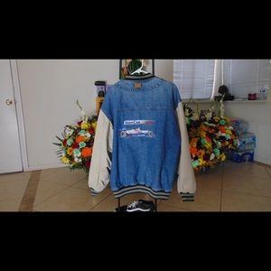 Jean varsity jacket XL